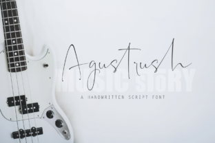 Agustrush: A Timeless Script Font for Editorial Elegance
