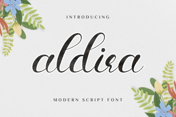 Aldira: Elegant Brush-Pen Script Handwritten Font