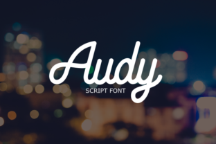 Audy: A Script Handwritten Font for Elegant Digital Storytelling