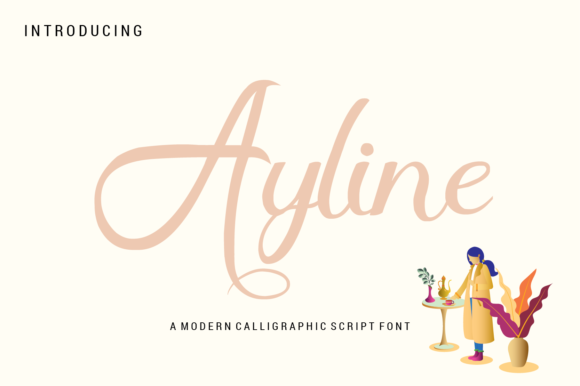 Ayline Handwritten Font for Small Business Branding