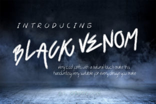 Black Venom Script Handwritten Font for Standout Branding
