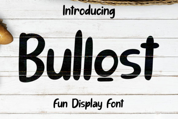 Bullost: A Script Handwritten Font with Brush-Pen Warmth