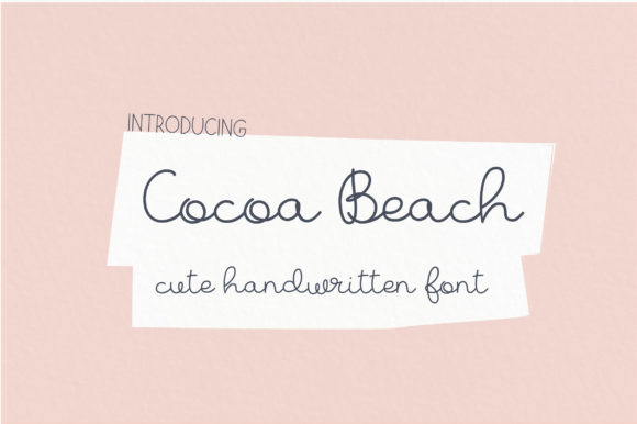 Cocoa Beach: A Friendly Script Handwritten Font for Digital Brands