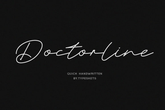 Doctorline: A Script Handwritten Font That Elevates Every Maker Project