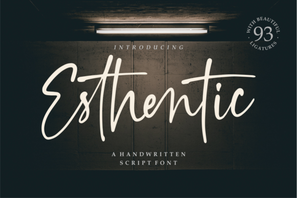 Esthentic: A Script Handwritten Font That Elevates Real Small Business Branding