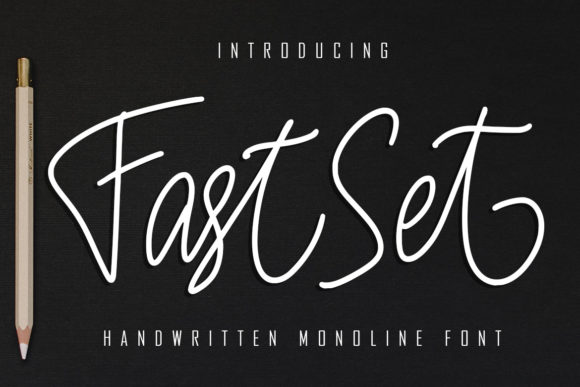 Fast Set: A Premium Script Handwritten Font for Makers