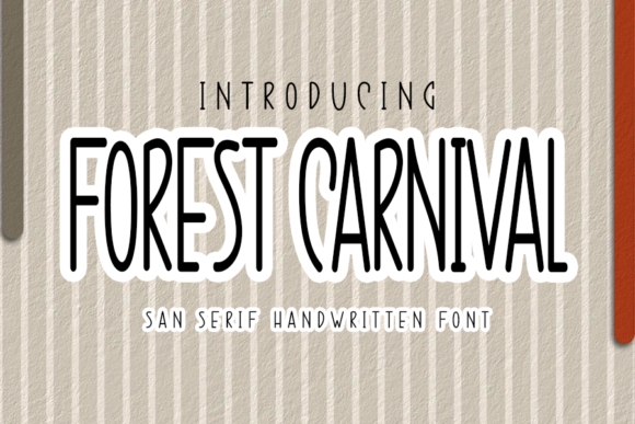 Forest Carnival: A Whimsical Handwritten Font for Elegant Branding