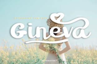Gineva Script Handwritten Font for Elegant Craft Projects