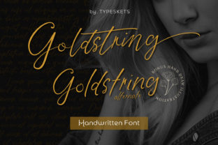 Goldstring: The Script Handwritten Font That Elevates Your Brand’s Visual Story
