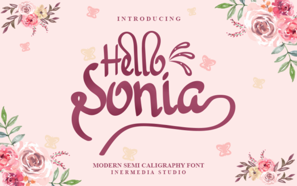 Hello Sonia: A Script Handwritten Font for Creative Product Design