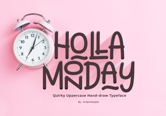 Holla Monday: A Cute and Quirky Script Handwritten Font for Editorial Design