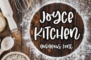 Joyce Kitchen: A Script Handwritten Font for Creative Product Design