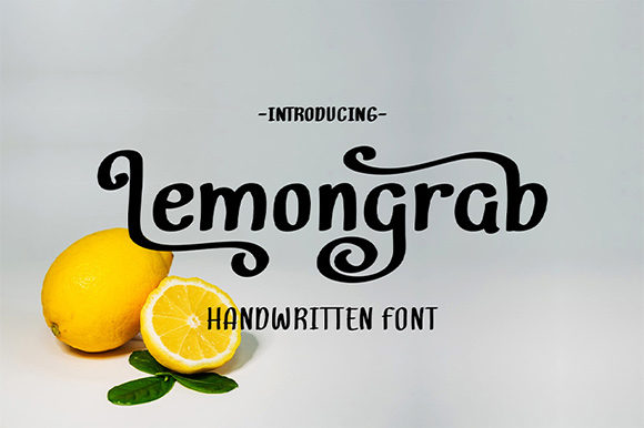 Lemongrab: A Script Handwritten Font for Authentic Brand Voice