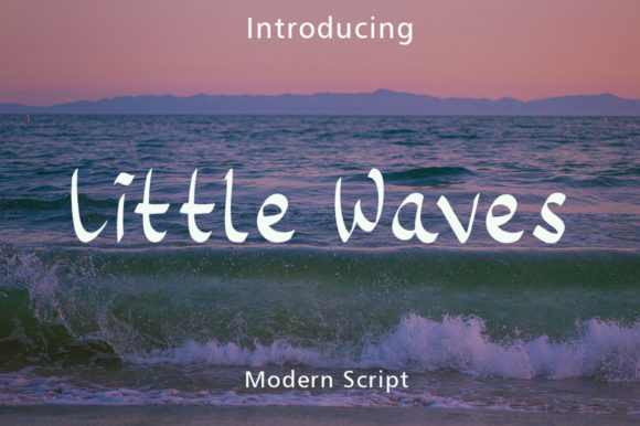 Little Waves Font: A Casual Handwritten Script for Makers