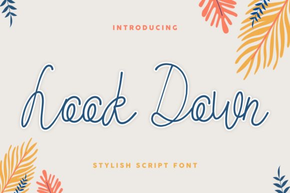 Look Down Script Handwritten Font for Elegant Craft Projects