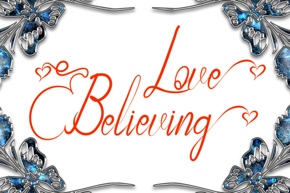 Love Believing Script Handwritten Font for Makers