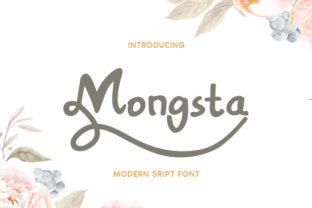 Mongsta: A Script Handwritten Font for Creative Crafters