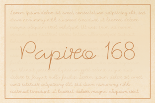 Papiro 168: A Script Handwritten Font That Breathes Quiet Elegance