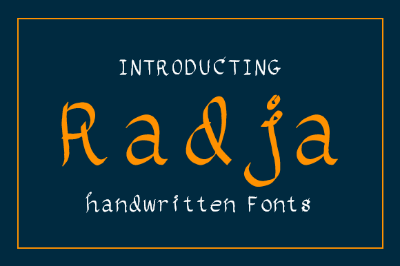 Radja: A Casual Handwritten Font for Small Business Branding