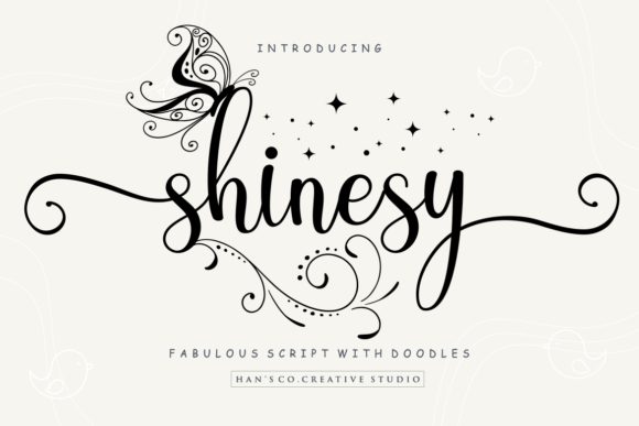 Shinesy: A Script Handwritten Font for Elegant Brand Identity