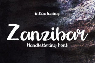 Zanzibar: A Script Handwritten Font for Creative Crafters and Designers